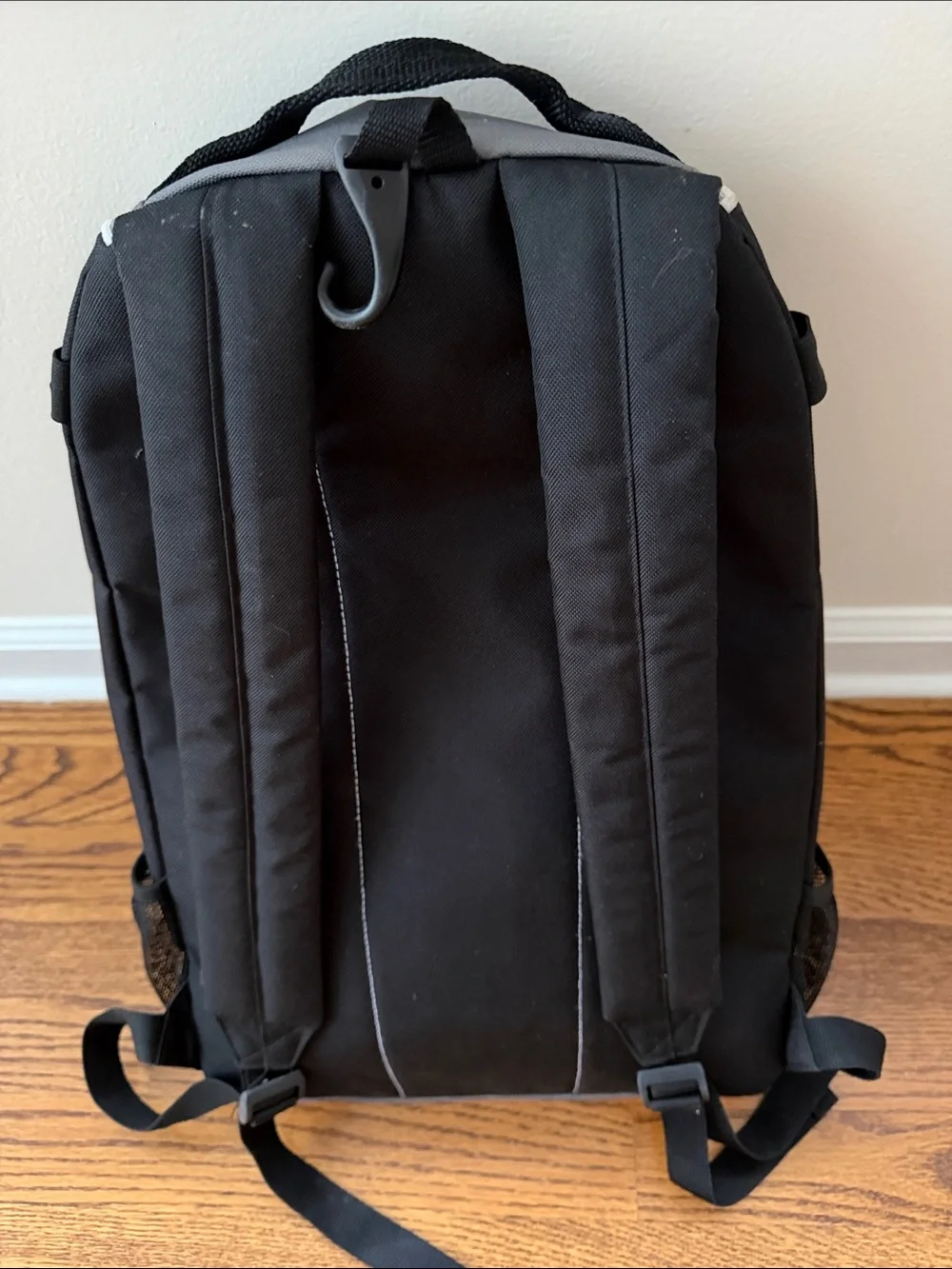 Easton Gray & Black Men's Baseball Backpack with White Logo